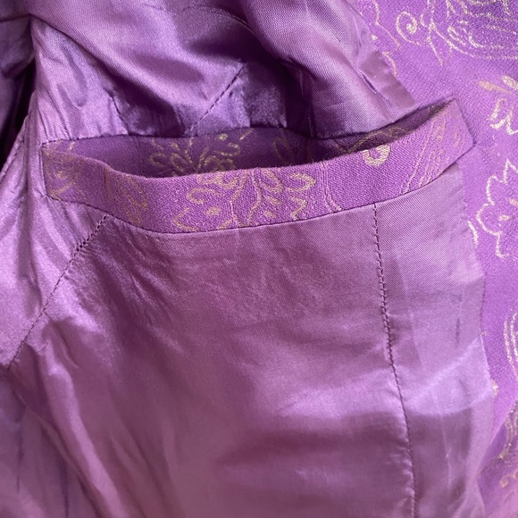 Vintage Asian hand embroidery short sleeve vest - Picture 4 of 5